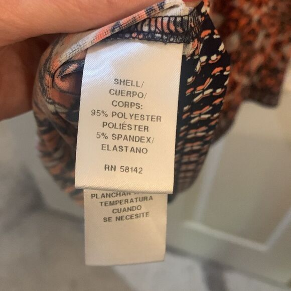 LONDON TIMES HALTER DRESS BOHO SLEEVELESS NAVY/CORAL PRINT - Picture 7 of 9